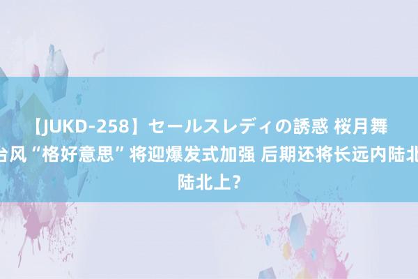 【JUKD-258】セールスレディの誘惑 桜月舞 他 台风“格好意思”将迎爆发式加强 后期还将长远内陆北上？