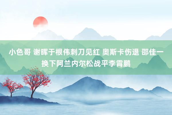 小色哥 谢晖于根伟刺刀见红 奥斯卡伤退 邵佳一换下阿兰内尔松战平李霄鹏