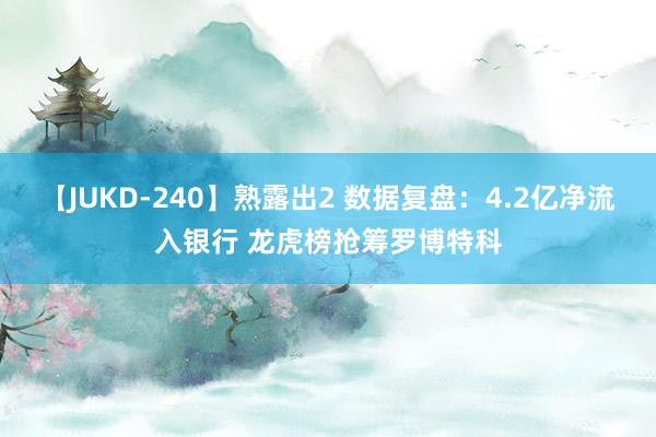 【JUKD-240】熟露出2 数据复盘：4.2亿净流入银行 龙虎榜抢筹罗博特科