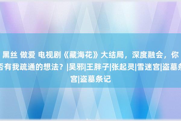 黑丝 做爱 电视剧《藏海花》大结局，深度融会，你是否有我疏通的想法？|吴邪|王胖子|张起灵|雪迷宫|盗墓条记